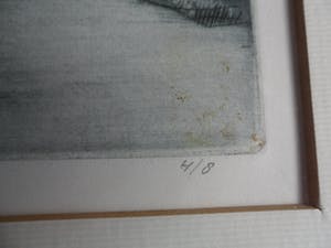 Theo Ros - Gravure. Titel. "Wieringer Klaagvrouwen". uit 1974 kopen? Bied vanaf 20!