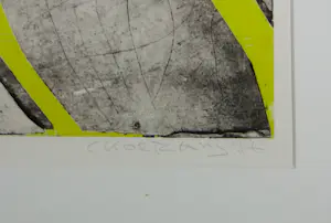 Cees Kortlang - Ets, "4" - Ingelijst kopen? Bied vanaf 60!