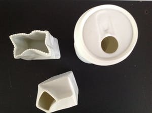 Rosenthal - Rosenthal Do not Litter Collection 3 Vazen wit biscuit (mat) porselein kopen? Bied vanaf 69!