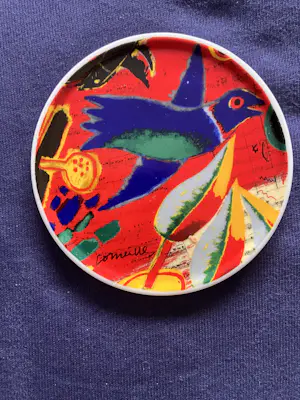 Corneille - Keramiek bord De vuurvogel en 5 verschillende onderzetters kopen? Bied vanaf 54!