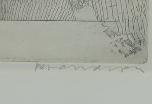 Pat Andrea - Ets, Zonder titel - Ingelijst kopen? Bied vanaf 40!