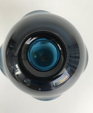 Jan Beranek - Skrdlovice glassworks zware blauwe designvaas kopen? Bied vanaf 20!