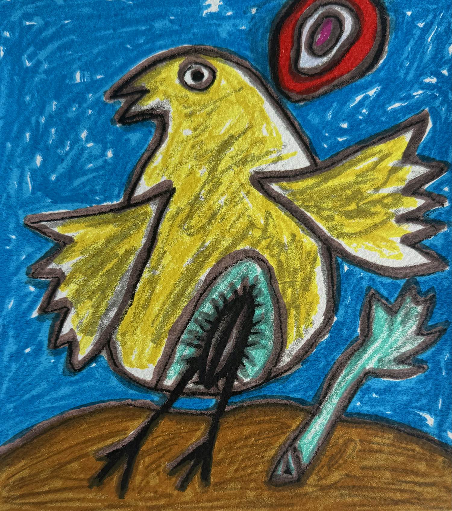Corneille - handgesigneerde zeefdruk | 'Oiseau' | 1996 kopen? Bied vanaf 10!