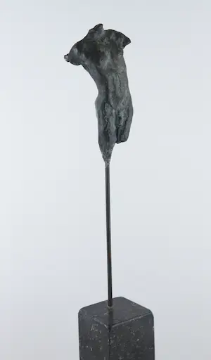 Eppe de Haan - Brons met hardstenen stokkel, Mannentorso kopen? Bied vanaf 300!