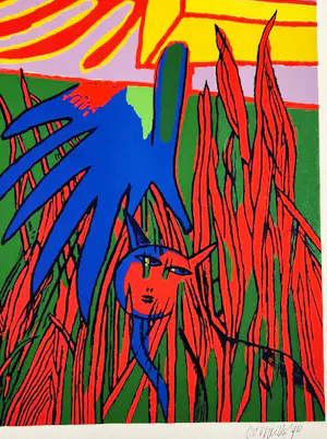 Corneille - Le chien bleu / De blauwe hond 1990 - Exemplaire HC Hors Commerce kopen? Bied vanaf 230!