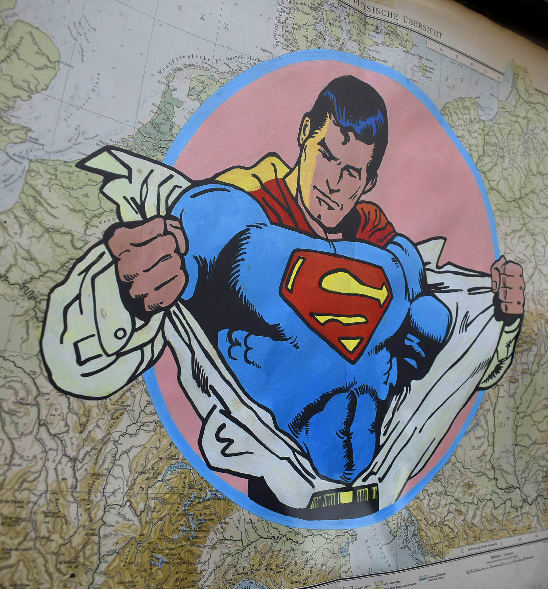 Jan Bollaert - SUPERMAN OVER EUROPE verkocht voor € 195!