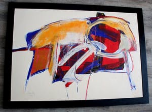 Arty Grimm - Ingelijste acryl op board - 1989 kopen? Bied vanaf 250!
