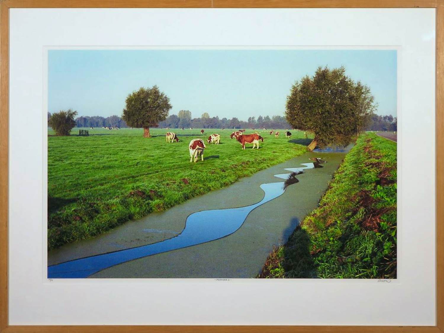 Erik van Hoorn - Foto, Meander - Ingelijst verkocht voor € 40!