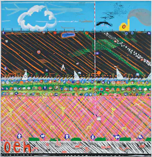 Buy Paul Nassenstein - Gouache op doek, Zeegezicht met? Bid from 250!