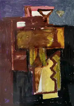 Theo Kuijpers - Abstracte compositie, 1991 verkauft für € 250!