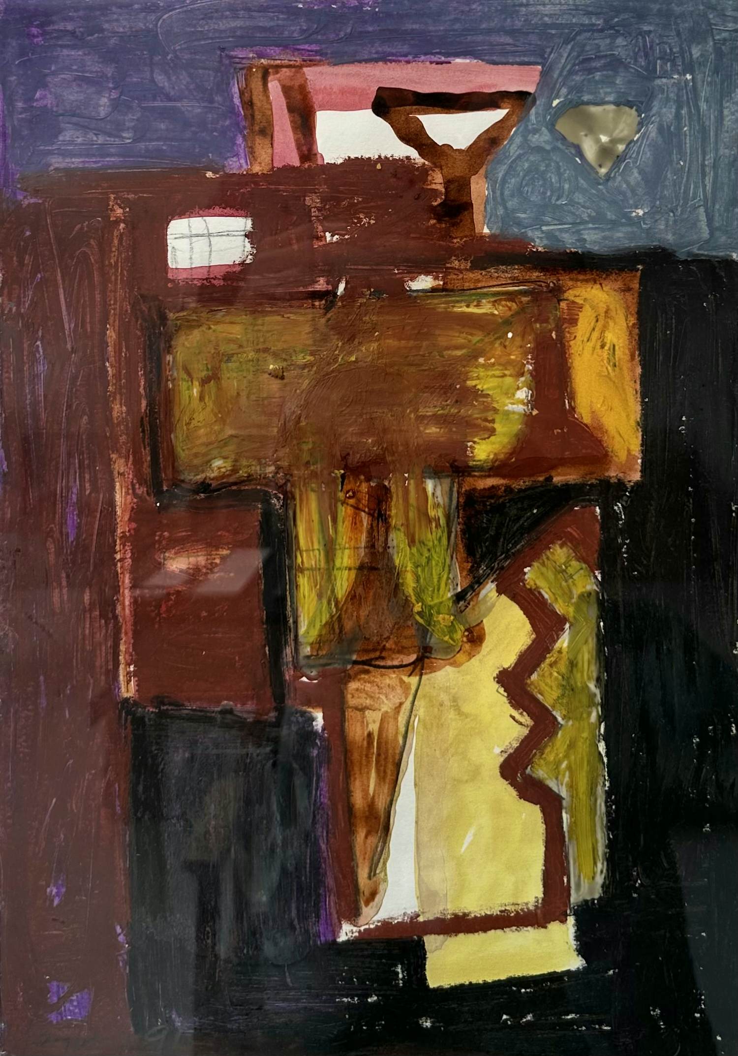 Theo Kuijpers - Abstracte compositie, 1991 verkocht voor € 250!