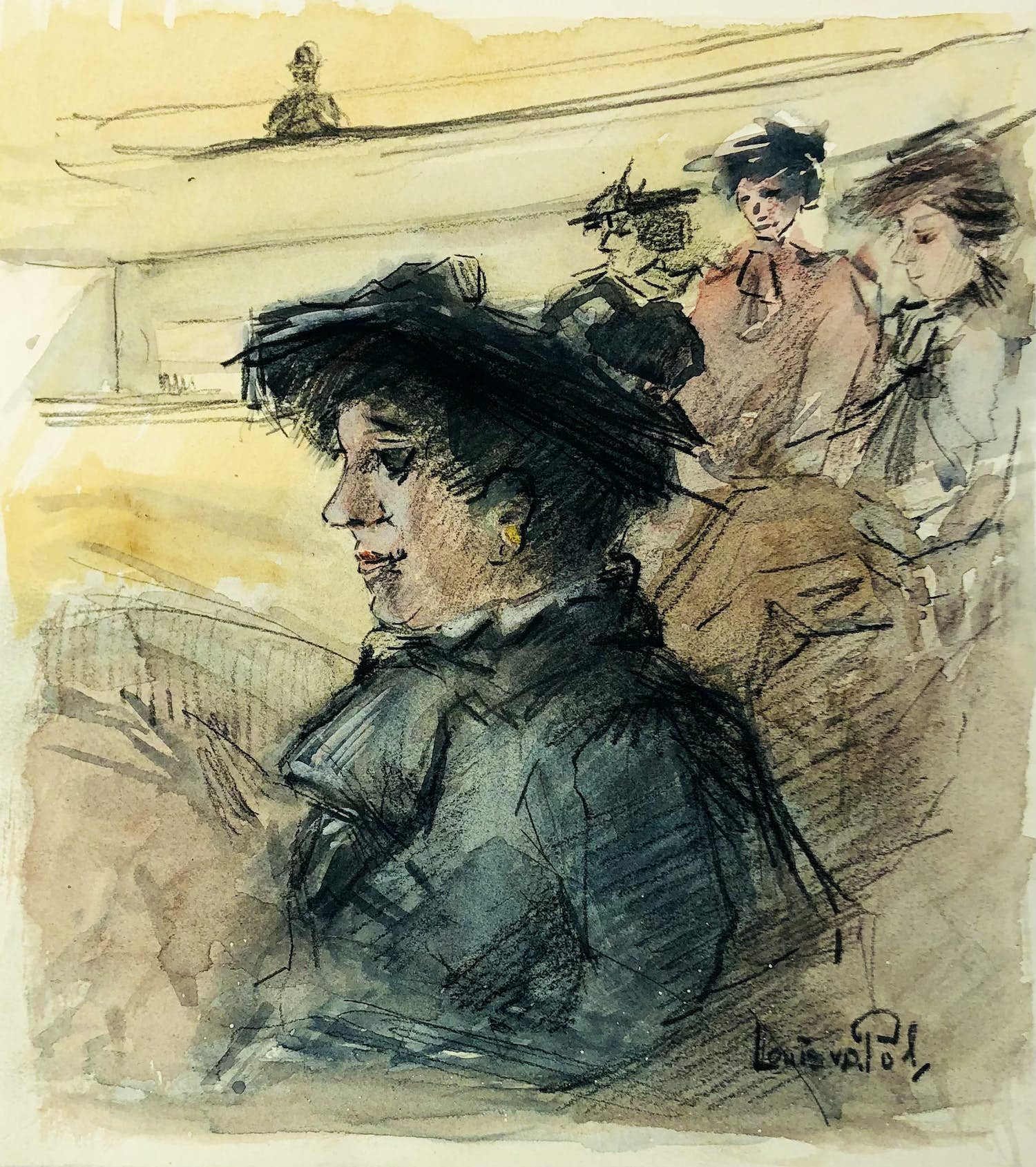 Louis van der Pol - zonder titel verkocht voor € 45!