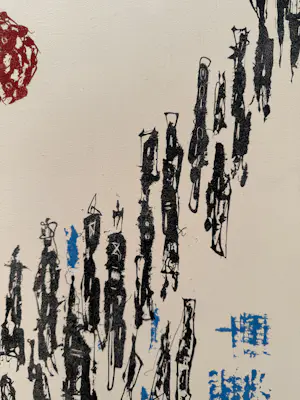 Jaap Kraanen - Handgesigneerde kleurenzeefdruk | 'Wandeling' | 1961 kopen? Bied vanaf 10!