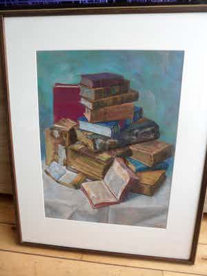 Jos Hoogwout - Gouache . Oude boeken verkocht voor € 45!