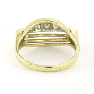 14k gouden ring met single cut geslepen diamant tot. 0.15ct – F/G - VS/SI kopen? Bied vanaf 425!