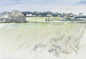 Wim de Bruin - Aquarel op papier, Bretagne kopen? Bied vanaf 1!