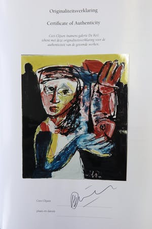 Martin van Wordragen - Olieverf, Meisje met vis - Ingelijst kopen? Bied vanaf 250!