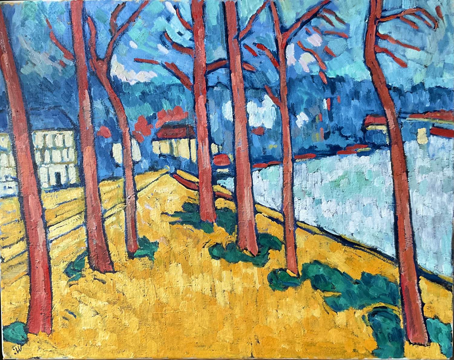 Jan Willem Versteeg - La Seine, l’hiver à Bougival kopen? Bied vanaf 225!