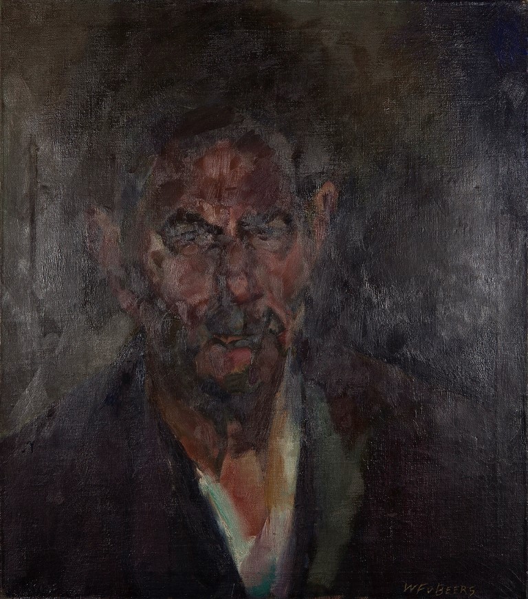 W.F. van Beers - Portret van oude man - Olieverf op doek kopen? Bied vanaf 20!