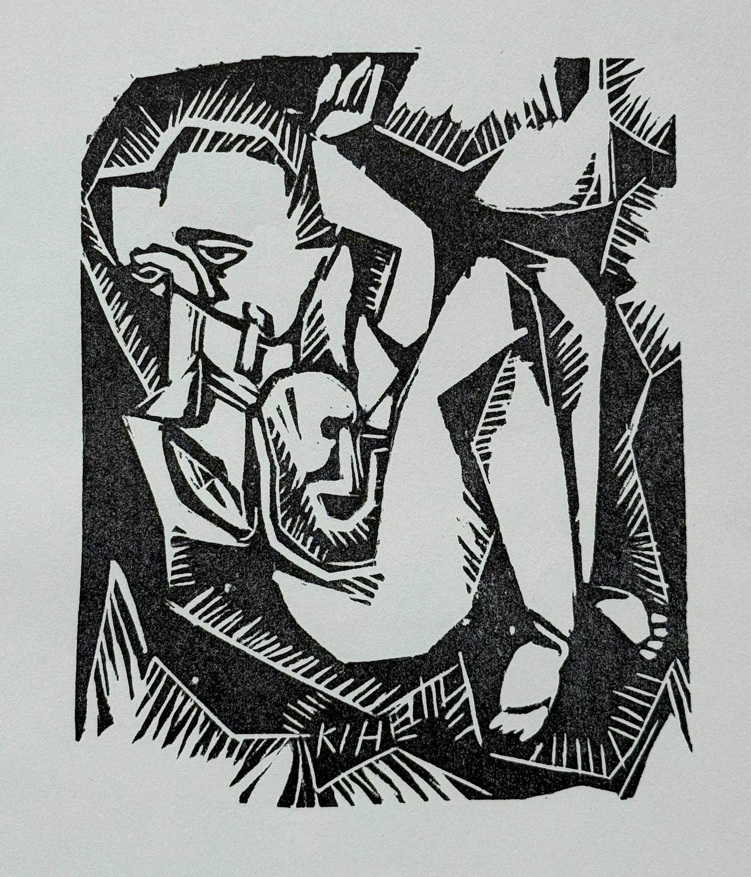 Karl Jakob Hirsch - Frühling / Mutter mit Säugling. Original-Linolschnitt 1918 kopen? Bied vanaf 60!