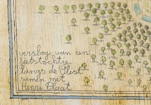 Pim Leefsma - Olieverf op paneel, Verslag van een fietstochtje (...) met Henri Plaat kopen? Bied vanaf 150!