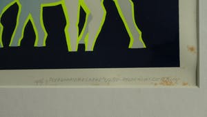 Heleen van der Tuin - Ingelijste zeefdruk, “Peerd van Ome Loeks” - 1989 kopen? Bied vanaf 30!