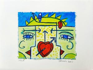 Hannes Kuiper - Geen titel - vrolijke en kleurrijke zeefdruk 23/160 - 21956 kopen? Bied vanaf 50!