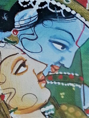 Niet of onleesbaar gesigneerd - Pahari School (Kangra) - Schilderij kopen? Bied vanaf 10!