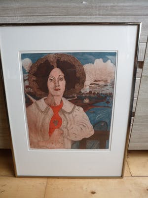 Cees Landsaat - Kleurets en aquatint, "De Brug" . kopen? Bied vanaf 30!