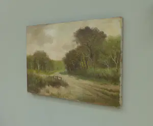 Hendrik Jan Verhaaf - Boslandschap met zandpad kopen? Bied vanaf 25!