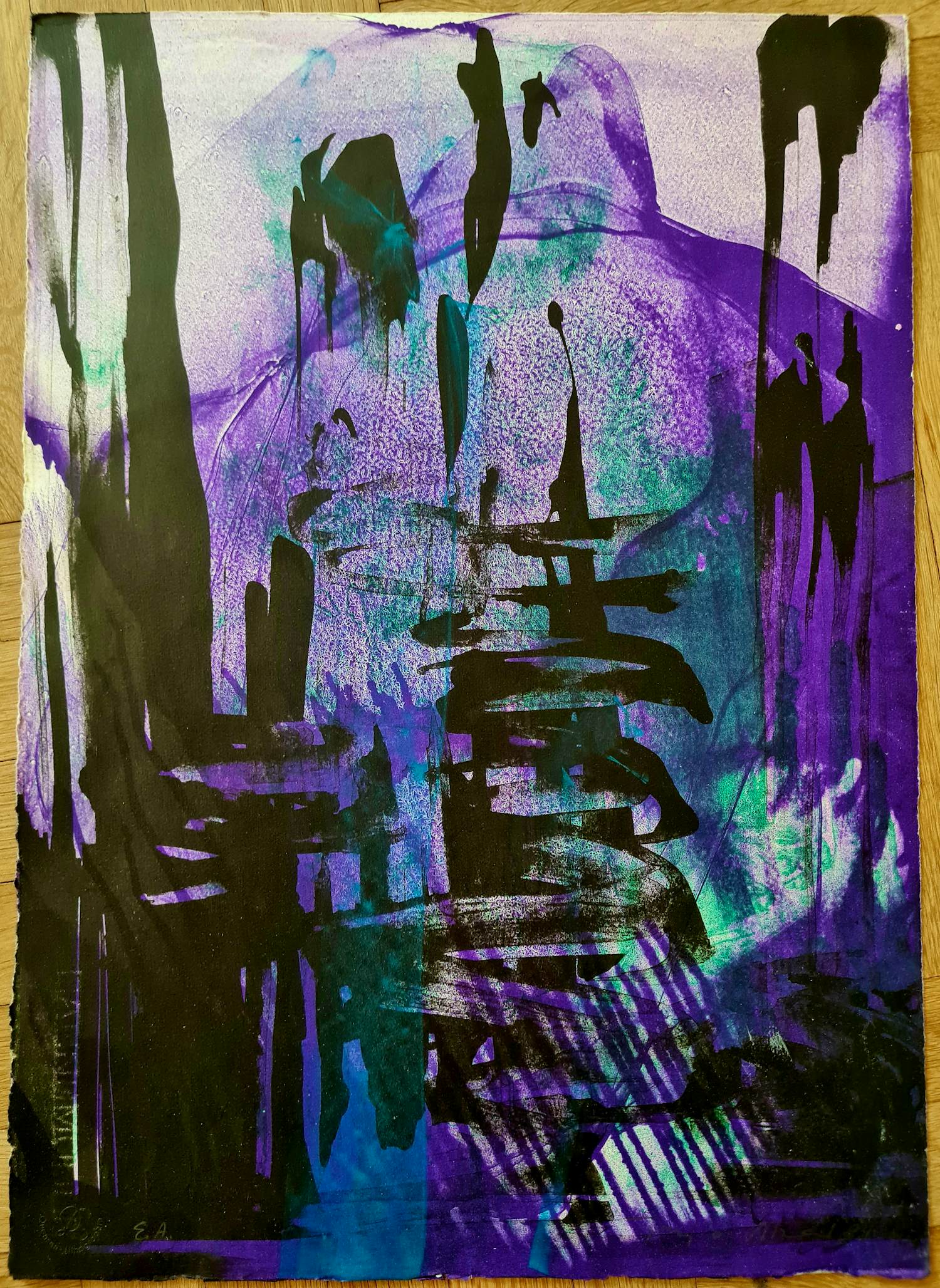 Fujio Akai - Eerste testdruk zeefdruk – Fujio Akai (E.A.) kopen? Bied vanaf 50!