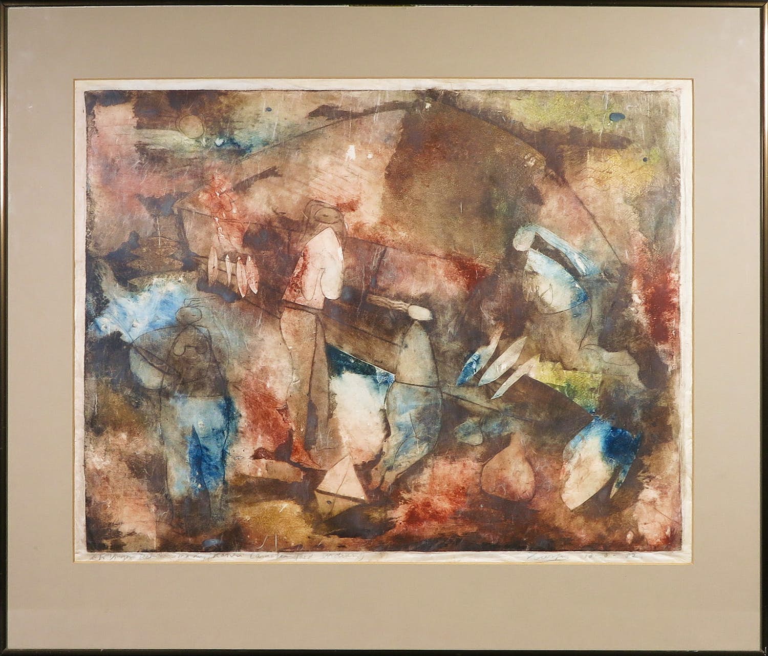 John Lie a Fo - Ets en aquatint, Making Kasiri - Ingelijst kopen? Bied vanaf 50!