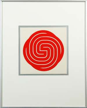 Dirk Huizer - Zeefdruk, Knoop - Ingelijst verkocht voor € 10!