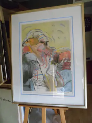 Kees van Bohemen - Ingelijste zeefdruk: zonder titel - 1981 kopen? Bied vanaf 125!