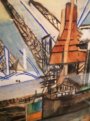 Niet of onleesbaar gesigneerd - Havenzicht Rotterdam kopen? Bied vanaf 10!