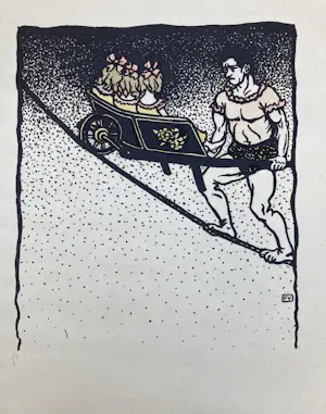 Felix Vallotton - Houtsnede Un homme très fort kaufen? Bieten Sie von 89!