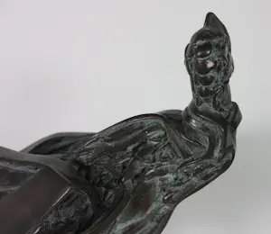 Hetty Heyster - Bronzen sculptuur, Gestileerde roofvogel kopen? Bied vanaf 1300!