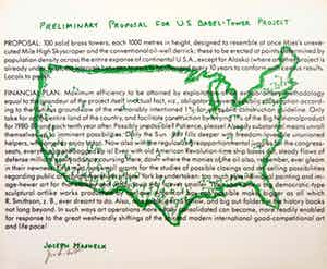 Joseph Masheck - Offset, Preliminary proposal for U.S. Babel-Tower Project verkocht voor € 40!