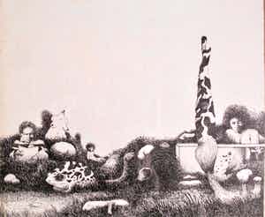 Maus Slangen - Ingelijste litho verkocht voor € 35!