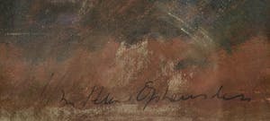 Jan Peter van Opheusden - Gemengde techniek: Stilleven met vruchtenmand (nette lijst!) kopen? Bied vanaf 125!