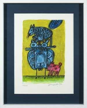 Corneille - Litho, Het oog van de zomer - Ingelijst + linnen map met boek! kopen? Bied vanaf 1!