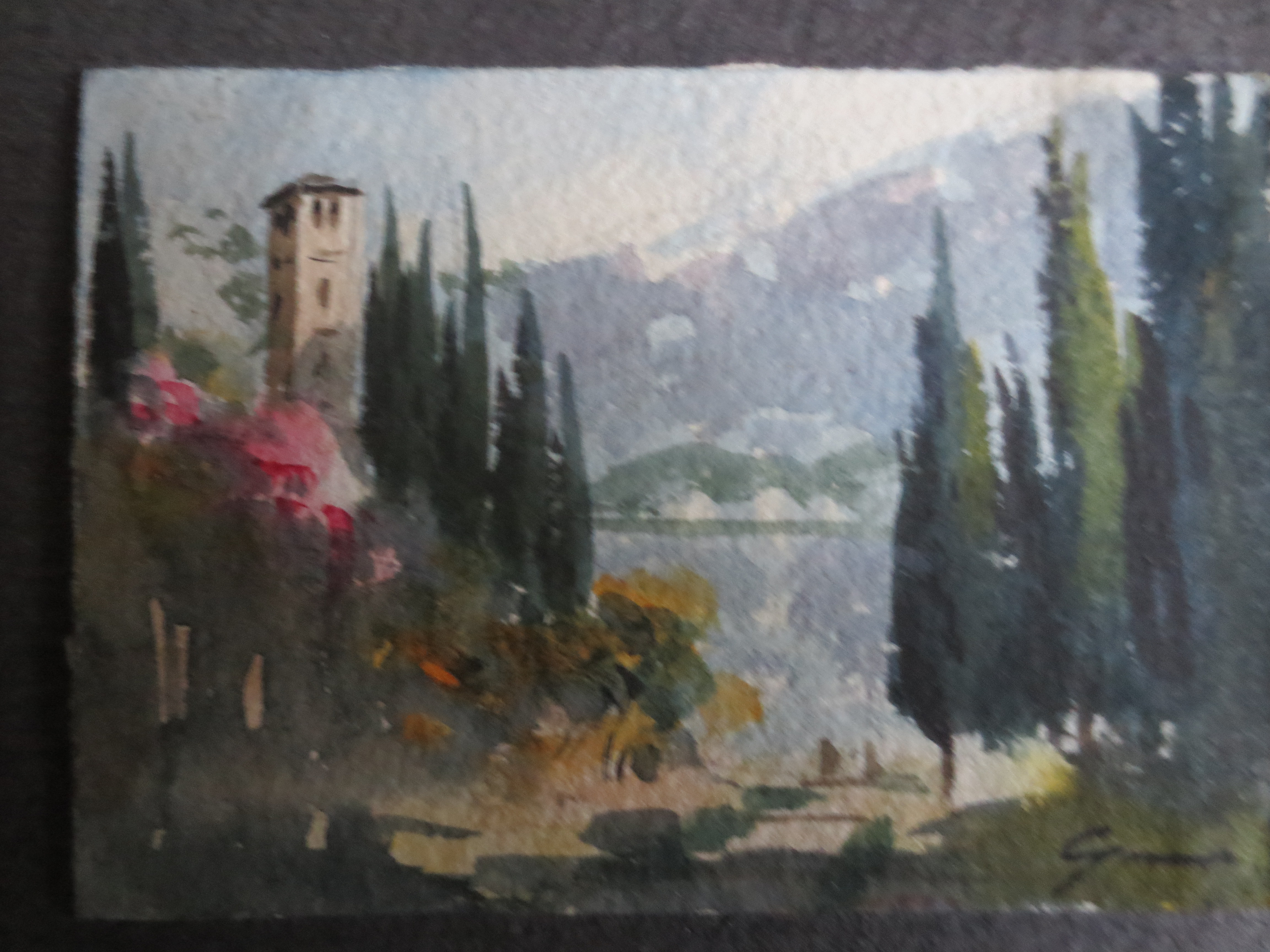 Niet of onleesbaar gesigneerd - Landschap Italie? kopen? Bied vanaf 1!