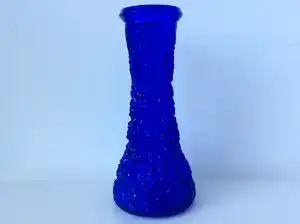 Skruf - Blauwe ‘Boomschors’ vaas verkocht voor € 50!