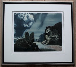 Carel Willink - Litho: De eeuwige schreeuw (keurig ingelijst, in zeer goede staat) kopen? Bied vanaf 595!