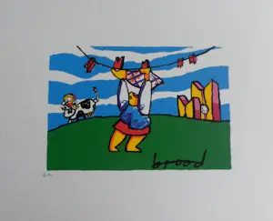 Herman Brood - Kleurenzeefdruk WASVROUW kaufen? Bieten Sie von 59!