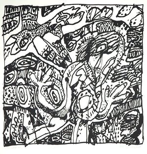 Rik van Iersel - Abstracte zwartwit Zeefdruk - in nieuwstaat - Zeldzaam - Kleine oplage kopen? Bied vanaf 1!