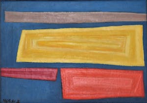 Phil Grisel - Abstract werk in blauw. kaufen? Bieten Sie von 175!