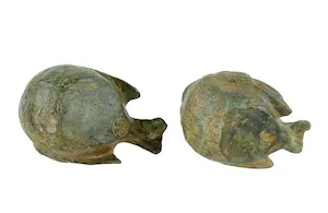 Pierre Chenet - Set van twee bronzen vogeltjes kopen? Bied vanaf 1!