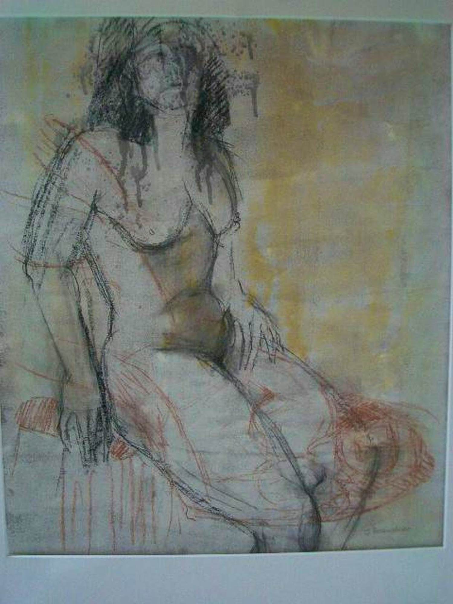 Ingeborg Brandner - Doppelter Frauenakt, Kohlezeichnung kopen? Bied vanaf 110!