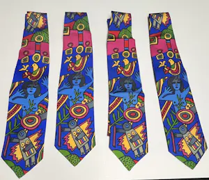Corneille - Set van 4 stropdassen (unisex): vrouw en vogels, 1996 kopen? Bied vanaf 60!
